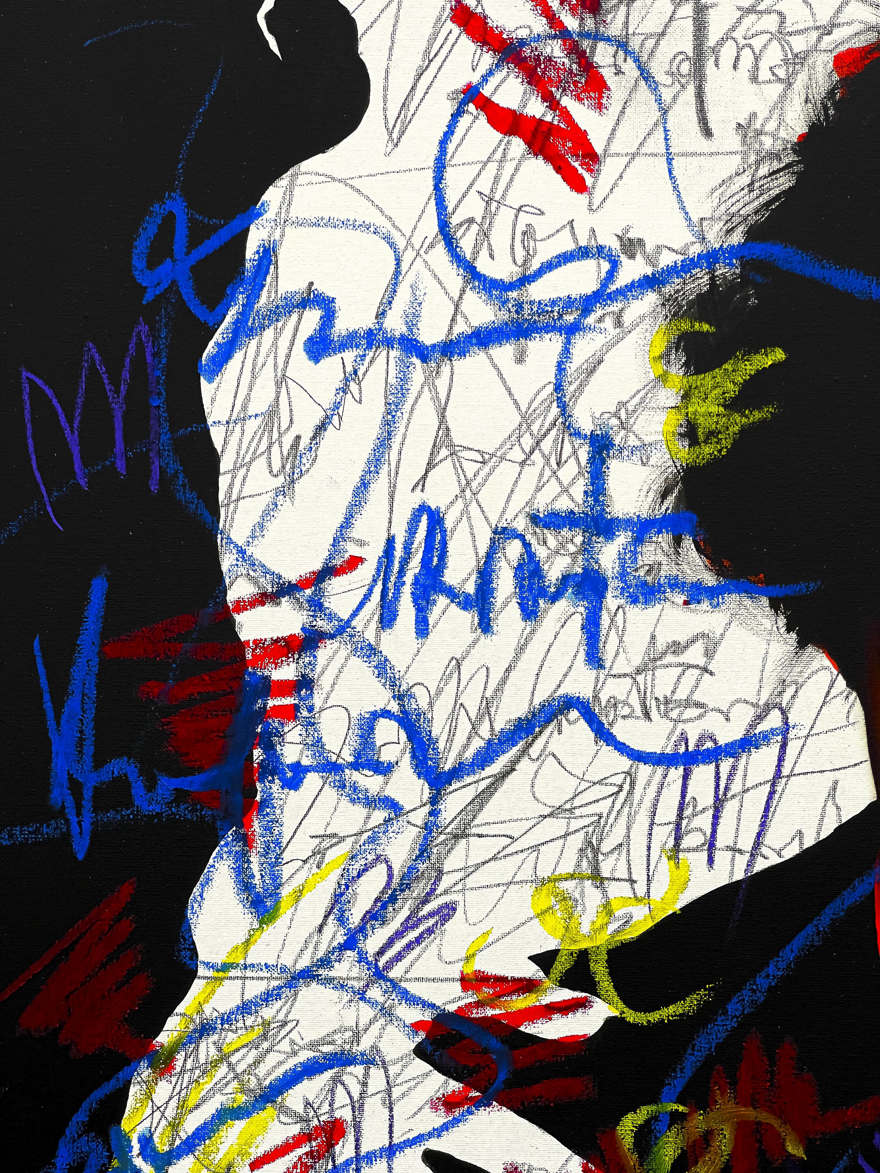 Secondo — 110x90cm, 2025 · opera di Rosso Perseo (Piervincenzo Nocera) (immagine 3 di 3)