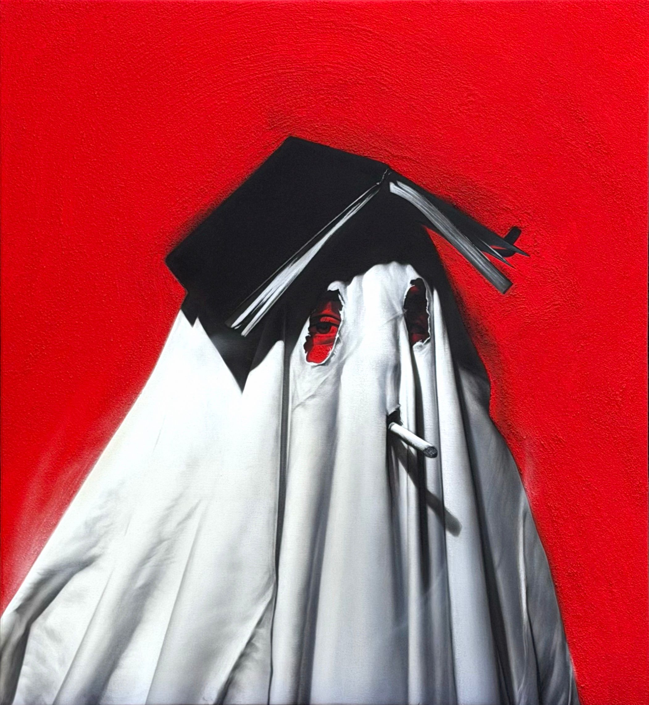 Ghost — 47x43cm, 2026 · opera di Rosso Perseo (Piervincenzo Nocera) (immagine 1 di 2)