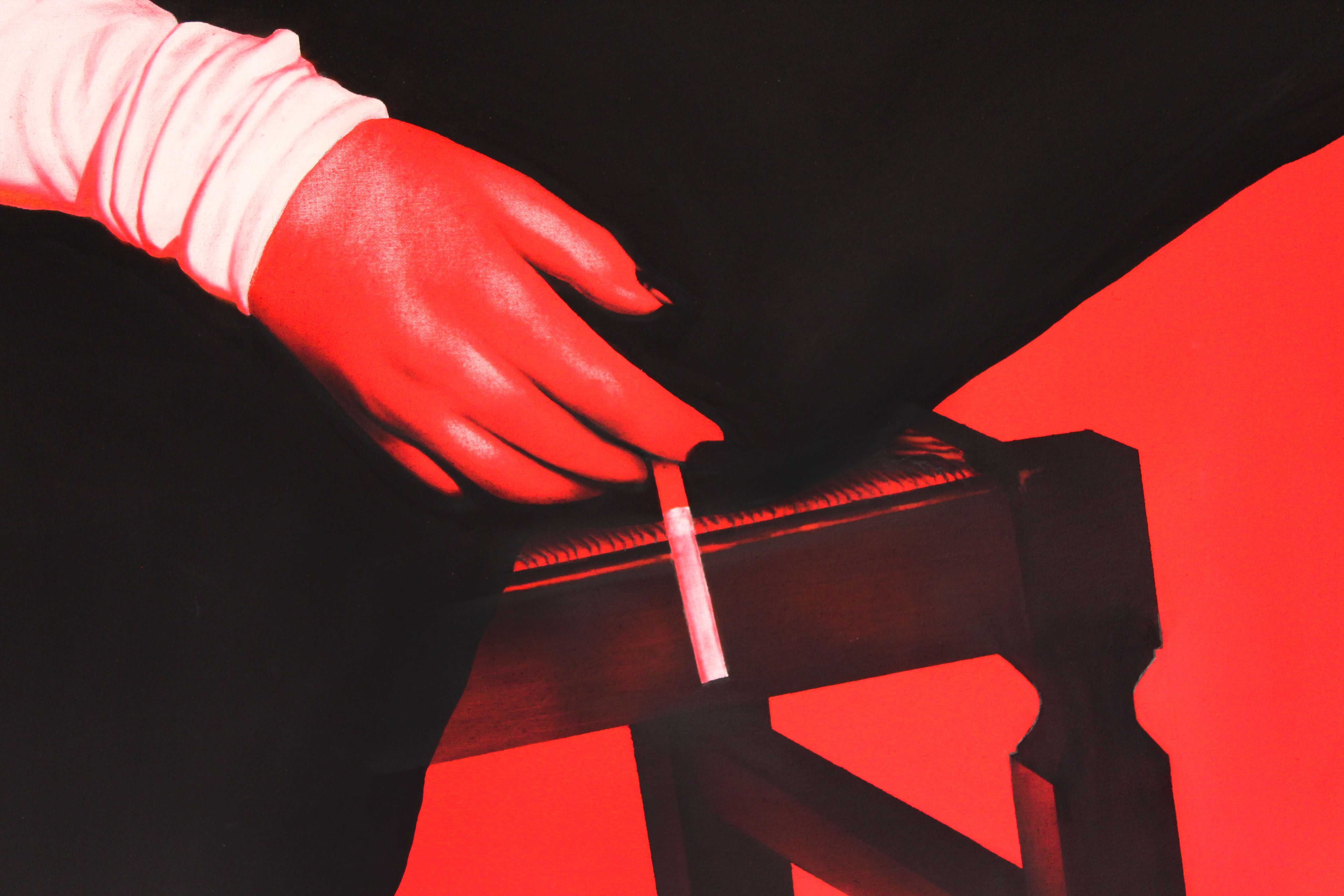 Generazione Fahrenheit N.2 — 114x127cm, 2021 · opera di Rosso Perseo (Piervincenzo Nocera) (immagine 3 di 4)