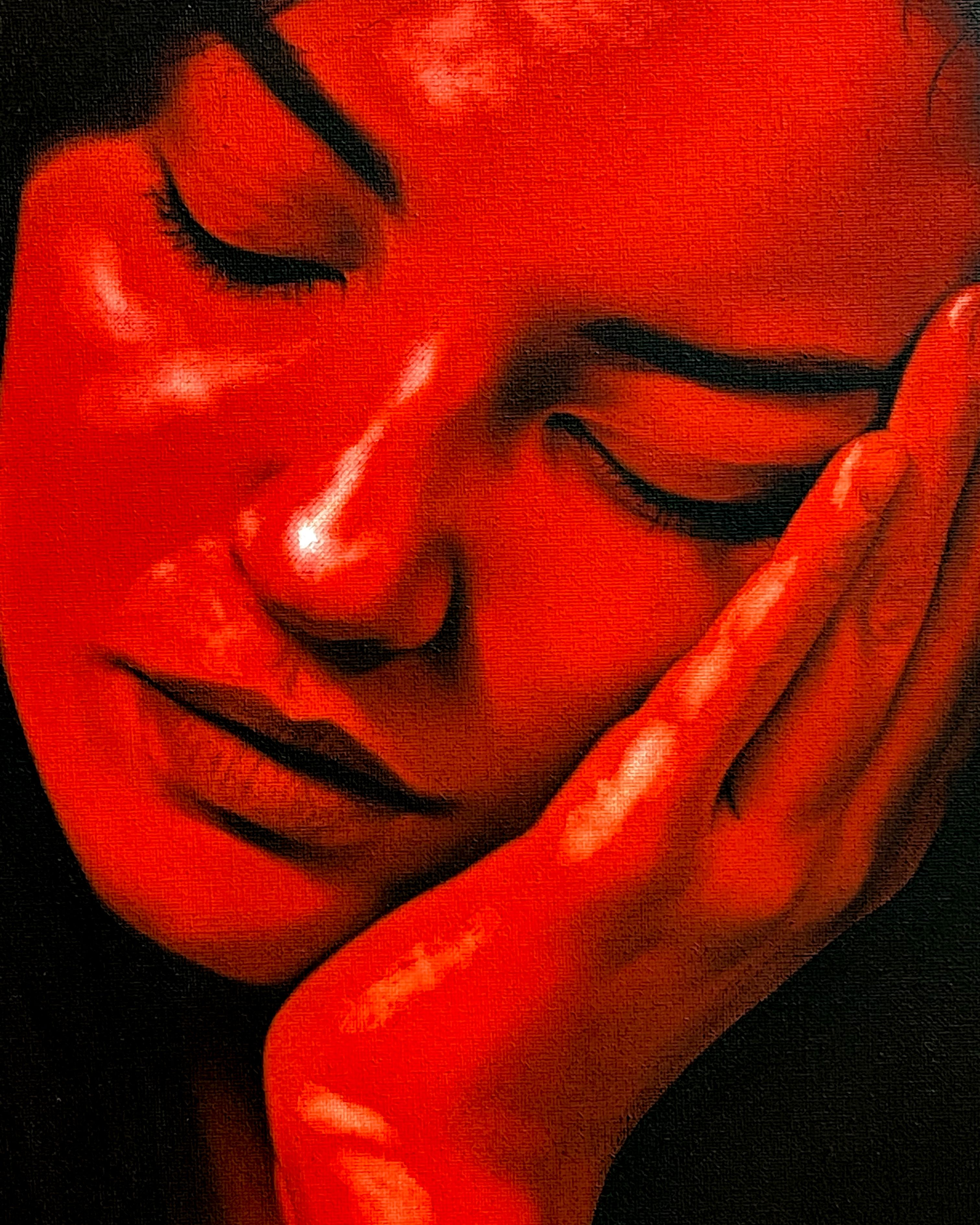Generazione Fahrenheit N.5 — 120x120cm, 2023 · opera di Rosso Perseo (Piervincenzo Nocera) (immagine 4 di 4)
