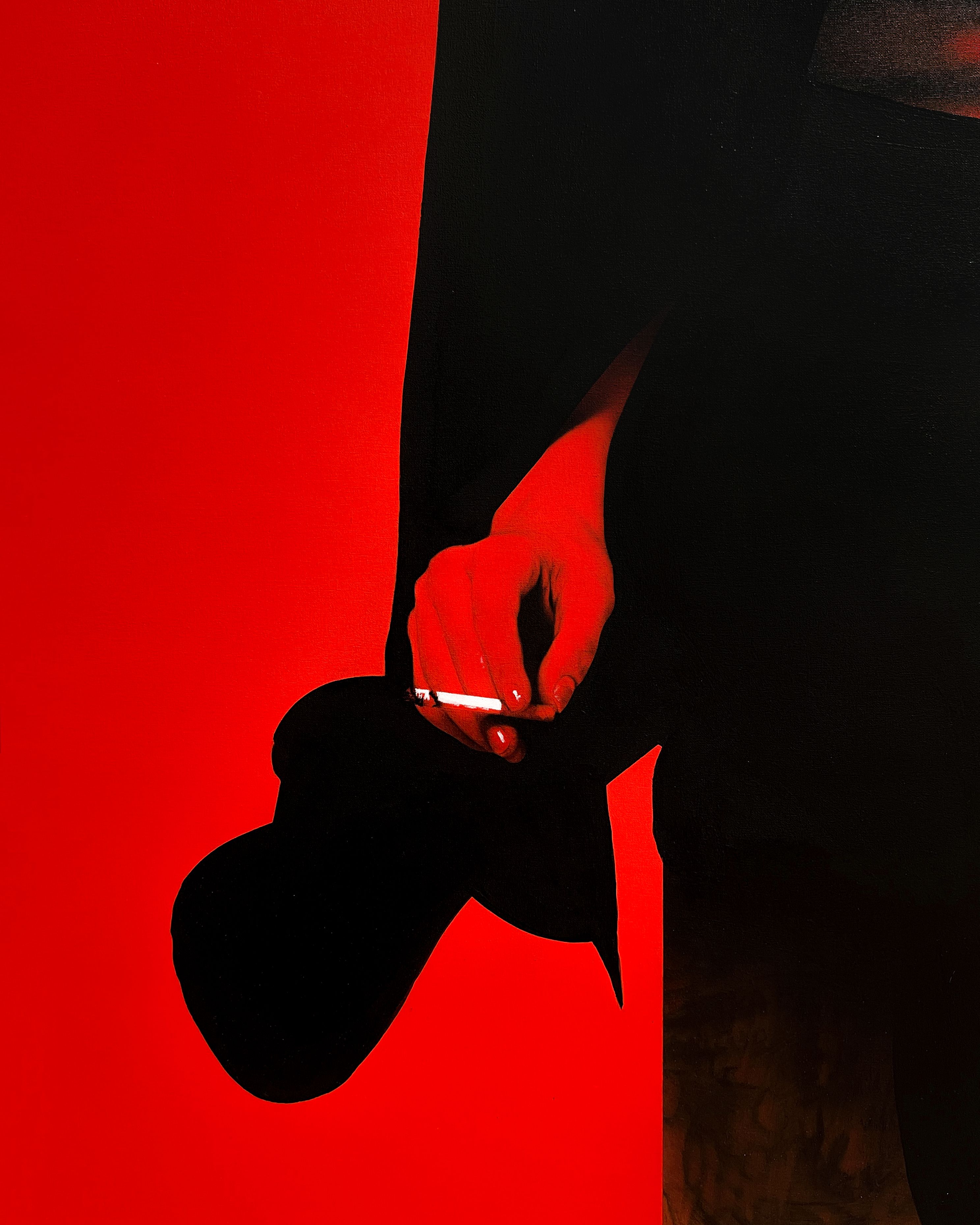 Generazione Fahrenheit N.5 — 120x120cm, 2023 · opera di Rosso Perseo (Piervincenzo Nocera) (immagine 3 di 4)