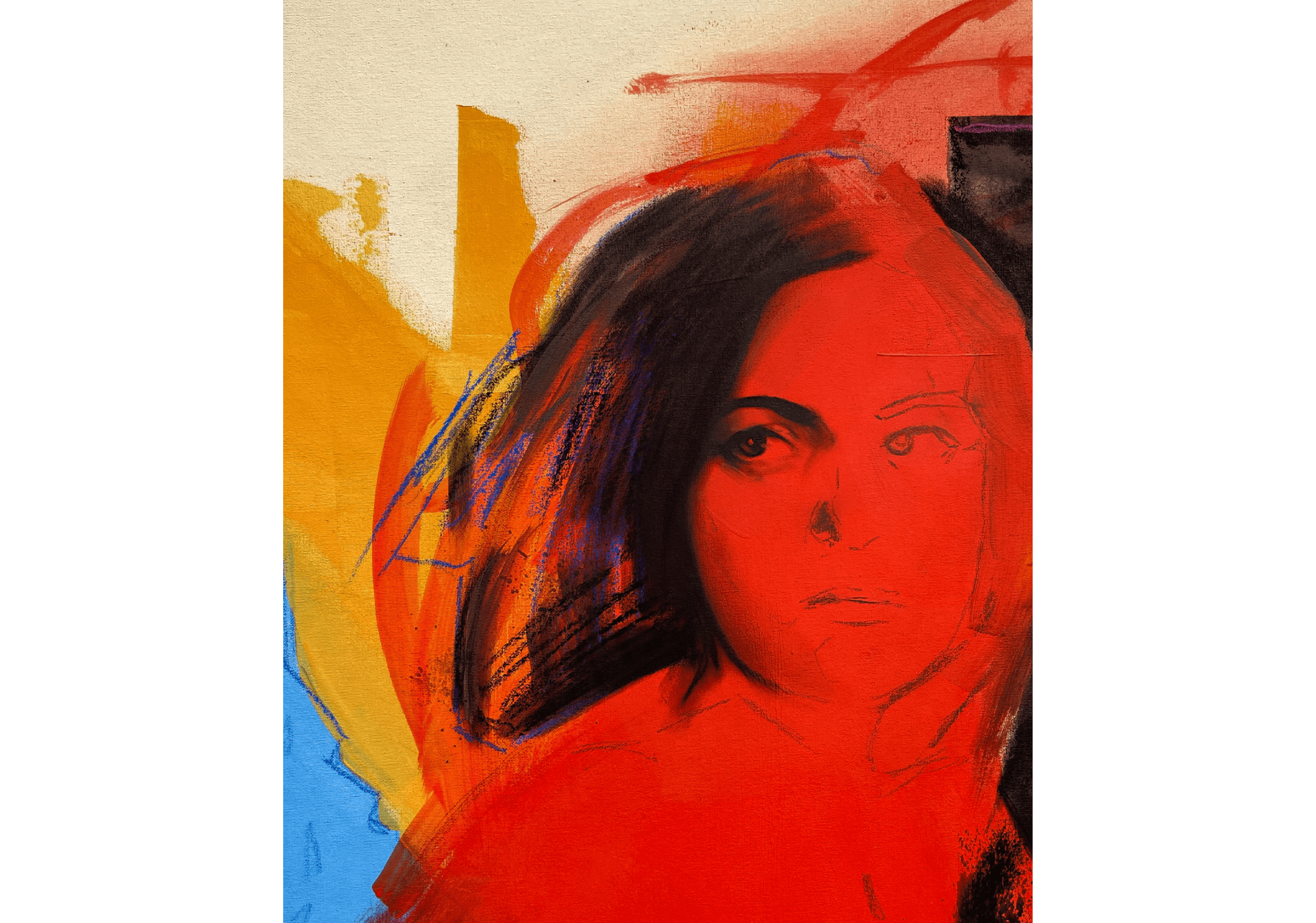 La trama — 110x150cm, 2022 · opera di Rosso Perseo (Piervincenzo Nocera) (immagine 2 di 4)