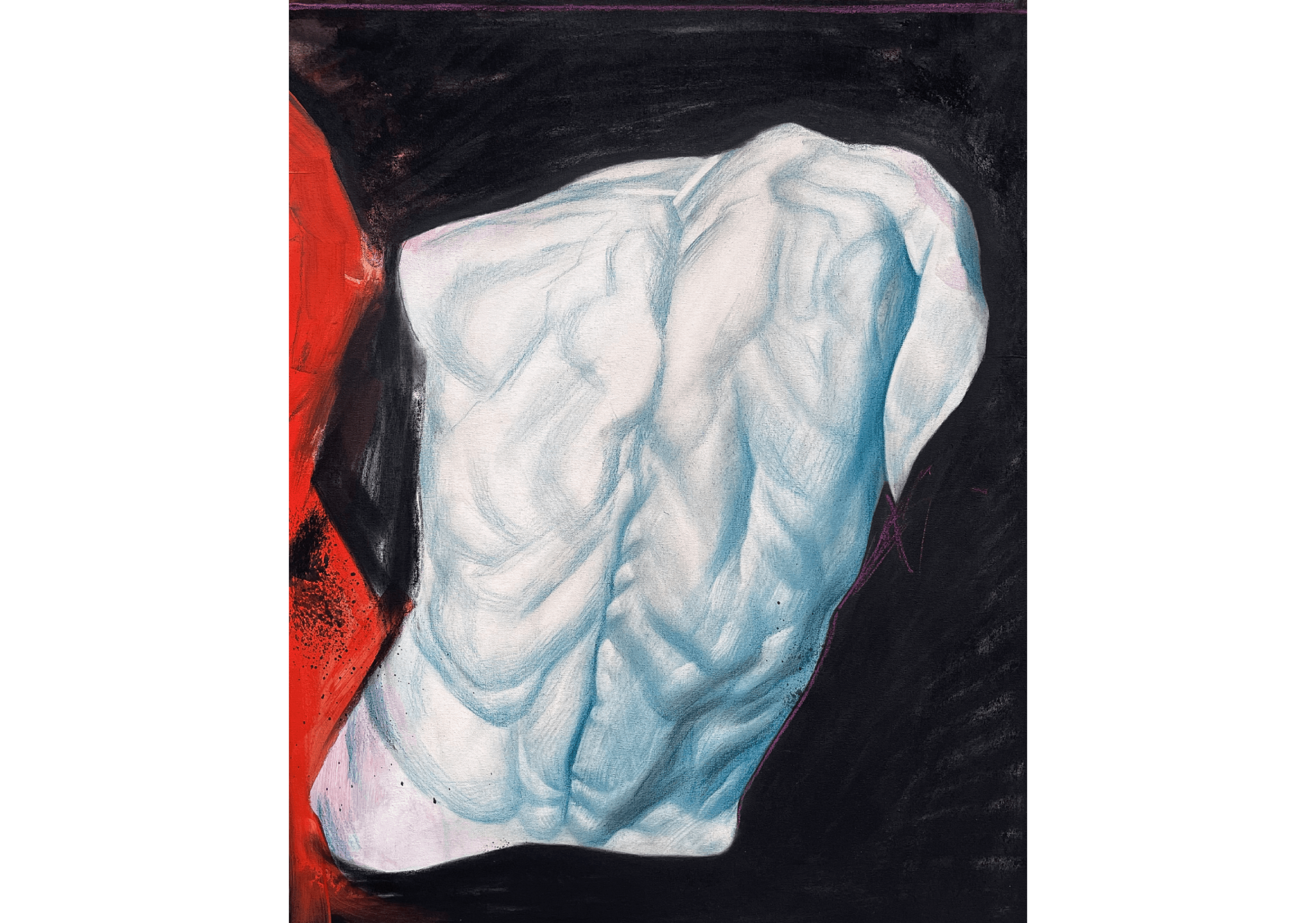 La trama — 110x150cm, 2022 · opera di Rosso Perseo (Piervincenzo Nocera) (immagine 4 di 4)