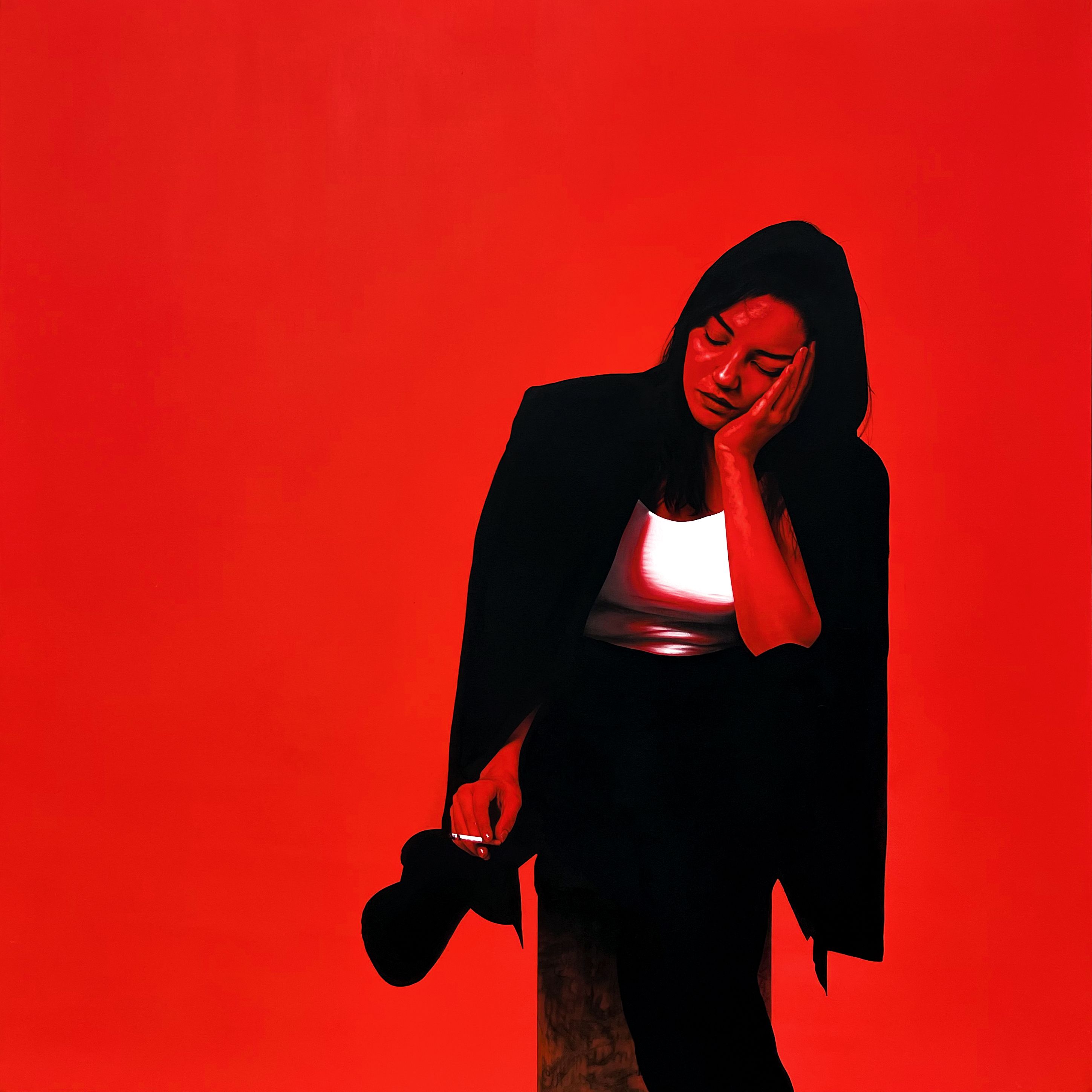 Generazione Fahrenheit N.5 — 120x120cm, 2023 · opera di Rosso Perseo (Piervincenzo Nocera) (immagine 1 di 4)